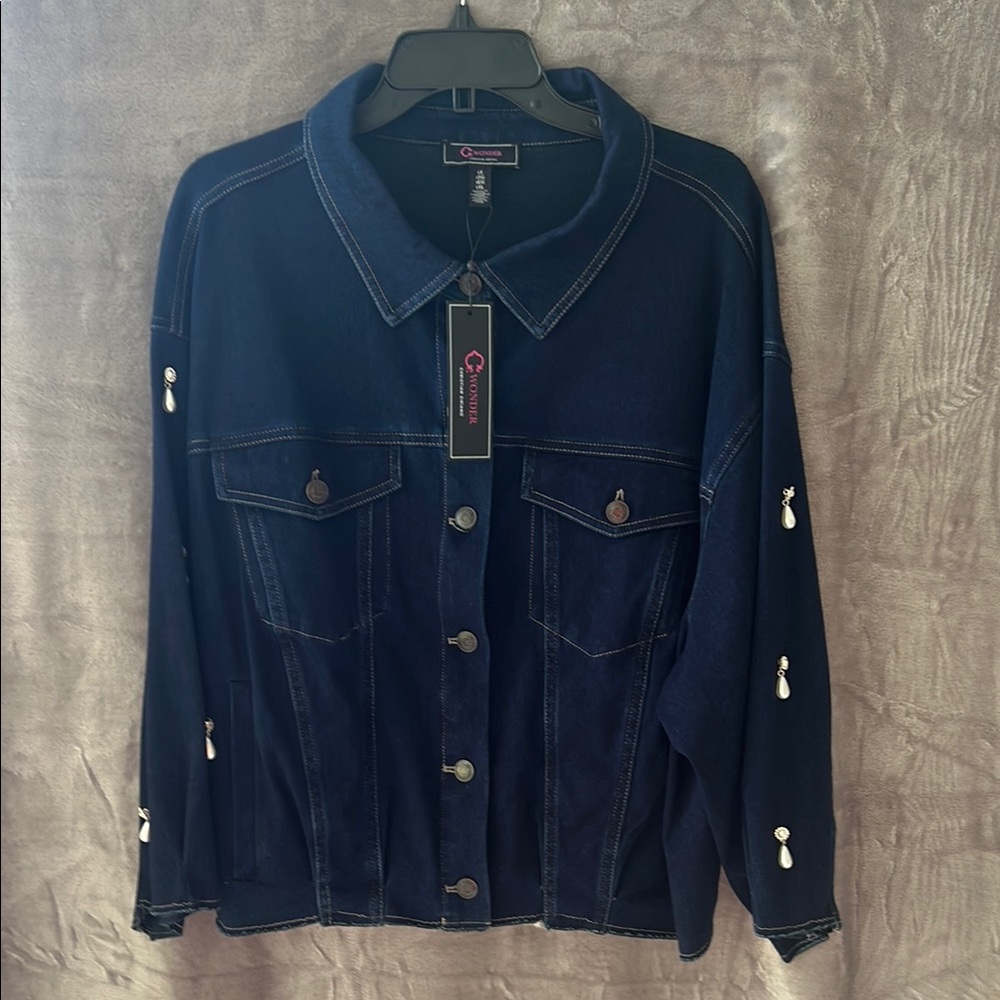 C. Wonder Blue Jean Jacket Classic Denim Style